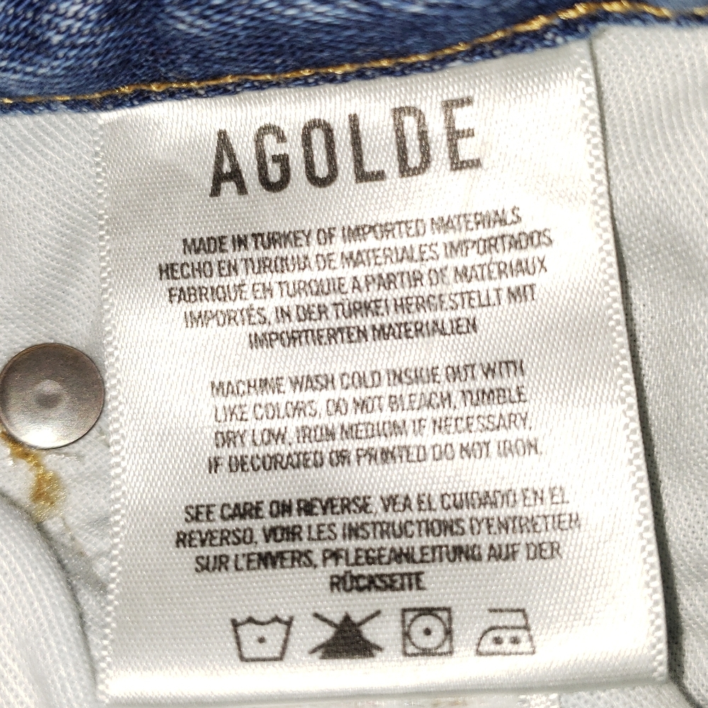 Agolde 90s Mid Rise Loose Fit Jeans In Isolate - Picture 9 of 15